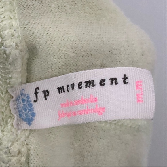 Free People M Terry Radiant Joggers Drawstring Lime 0383 terrycloth green yellow - Picture 8 of 12